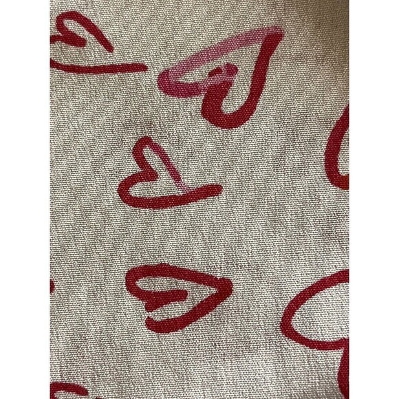 Joie All Over Heart Novelty Print Button Up Long Sleeve Pajama Top  M - Picture 8 of 8